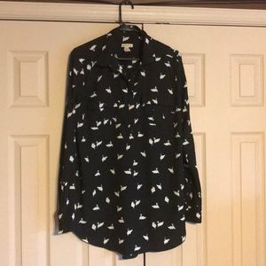 Black swan 1/3 button up
